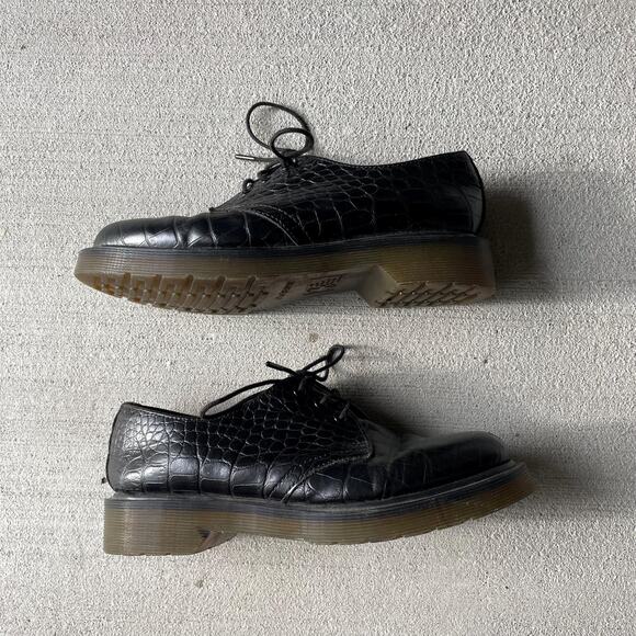 Dr. Martens croc print oxford shoes chunky lug sole doc's | size US 6 womens - Picture 4 of 8